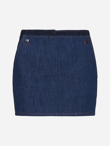 Fendi Two-tone Denim Skorts - Fendi - Modalova