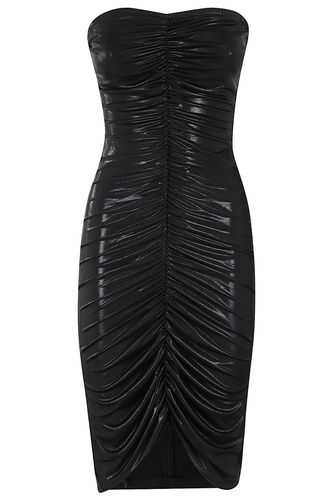 Strapless Shirred Front Dress To Knee - Norma Kamali - Modalova