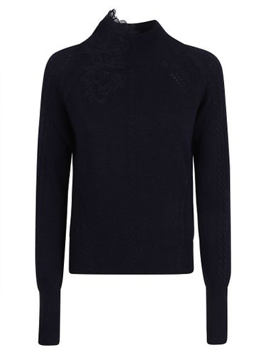 Long Sleeve High Neck Sweater - Ermanno Scervino - Modalova
