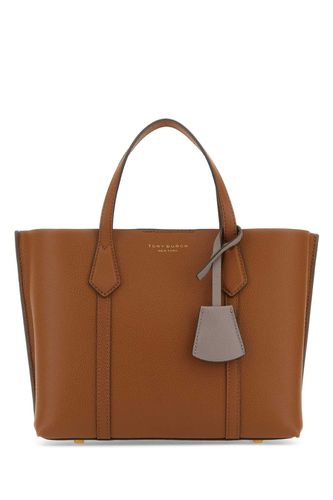 Brown Leather Perry Shopping Bag - Tory Burch - Modalova