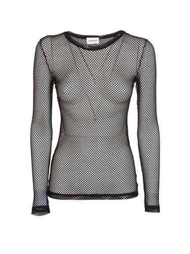 Parosh Black Mesh Top - Parosh - Modalova