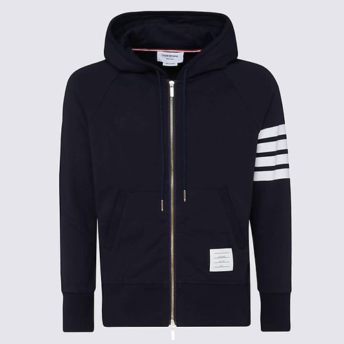 Navy Cotton Sweatshirt - Thom Browne - Modalova