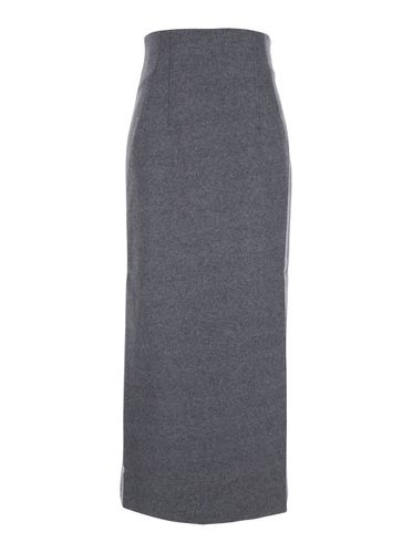 Shelby High-waist Midi Skirt In Wool Woman - The Andamane - Modalova