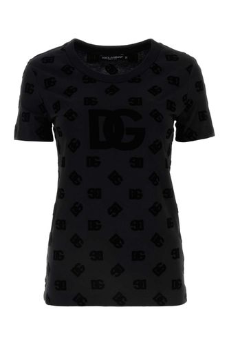 Black Cotton T-shirt - Dolce & Gabbana - Modalova