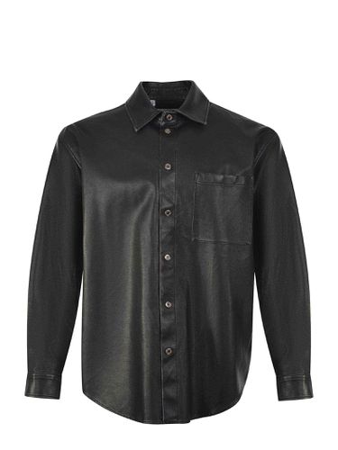 Shirt In Leather Effect Viscose - MSGM - Modalova