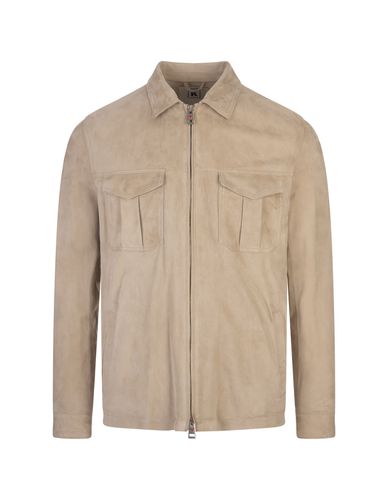 Kired Beige Suede Jacket - Kired - Modalova