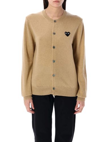 Cardigan Black Heart Patch - Comme des Garçons Play - Modalova