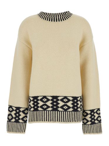 Low Classic Jacquard Knit Sweater - Low Classic - Modalova