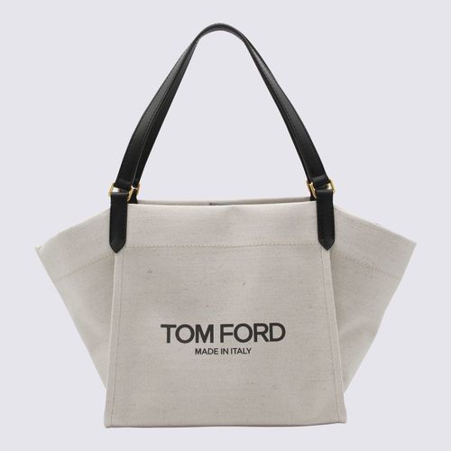 And Canvas And Leather Tote Bag - Tom Ford - Modalova