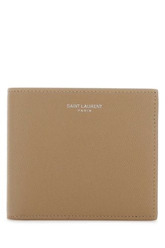 Saint Laurent Beige Leather Wallet - Saint Laurent - Modalova