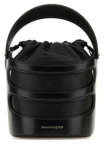 Black Leather The Rise Bucket Bag - Alexander McQueen - Modalova