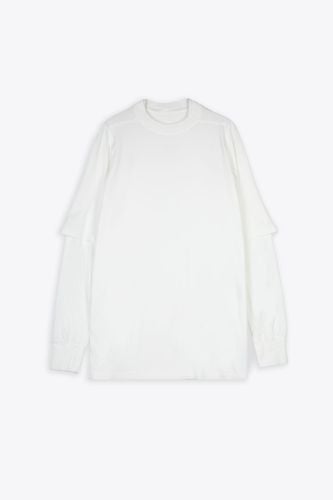 Hustler T White Cotton Layered T-shirt With Long Sleeves - Hustler T - DRKSHDW - Modalova