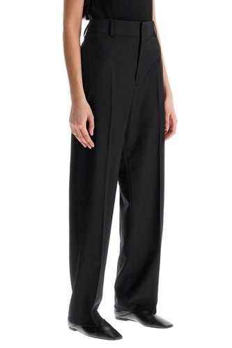 High-waisted Black Wool Dress Pants Regular Fit - Filippa K - Modalova