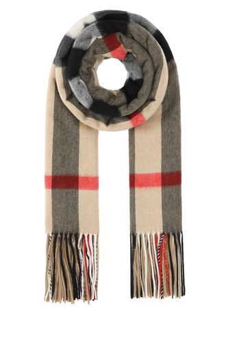 Burberry Embroidered Cashmere Scarf - Burberry - Modalova