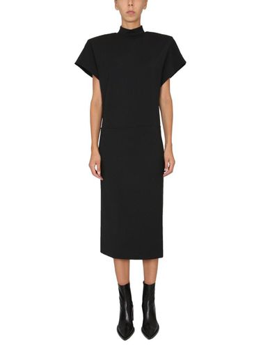 Sportmax Mock Neck Shortsleeved Dress - Max Mara - Modalova