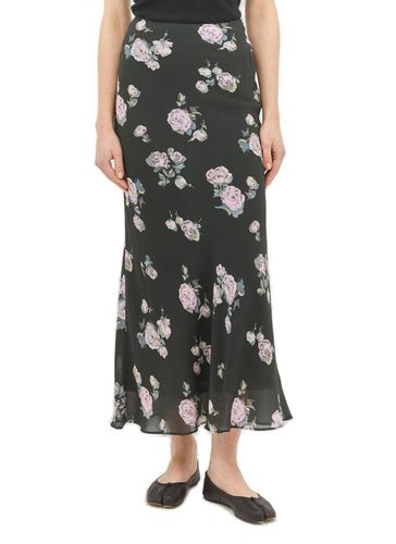 Floral Printed Crepe Maxi Skirt - Ganni - Modalova