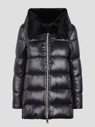 Herno Eco-fur Collar Down Jacket - Herno - Modalova