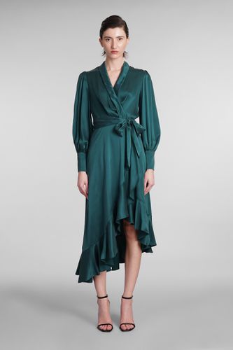 Zimmermann Dress In Green Silk - Zimmermann - Modalova