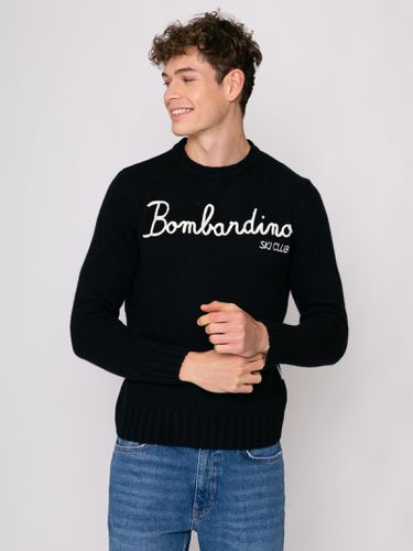 Blended Cashmere Sweater Bombardino Ski Club Embroidery - MC2 Saint Barth - Modalova