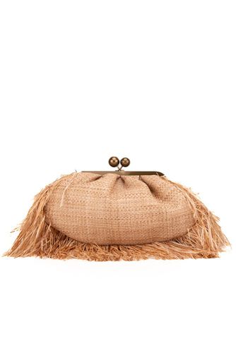 Pasticcino Bag Raffia Effect With Fringes - Weekend Max Mara - Modalova