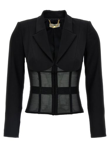 Crêpe And Tulle Blazer - Elisabetta Franchi - Modalova