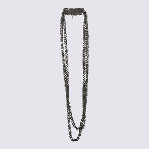 Dark Grey Brass Necklace - Brunello Cucinelli - Modalova