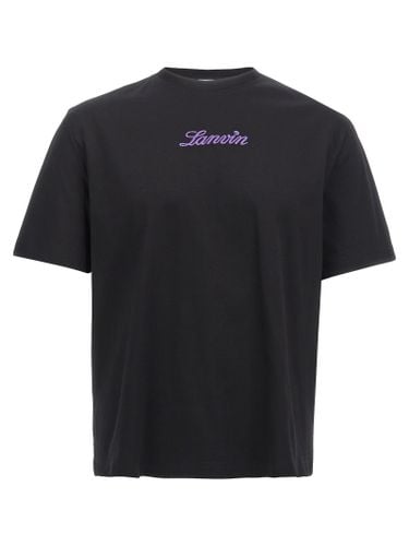 Lanvin Logo Embroidery T-shirt - Lanvin - Modalova