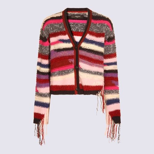 Multicolour Wool Stripe Cardigan - AMIRI - Modalova
