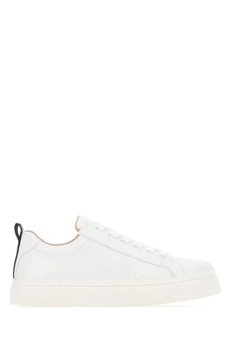 White Leather Lauren Sneakers - Chloé - Modalova