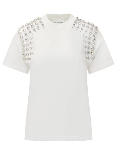 T-shirt With Rhinestones - Des Phemmes - Modalova