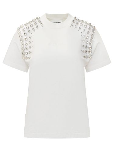 T-shirt With Rhinestones - Des Phemmes - Modalova