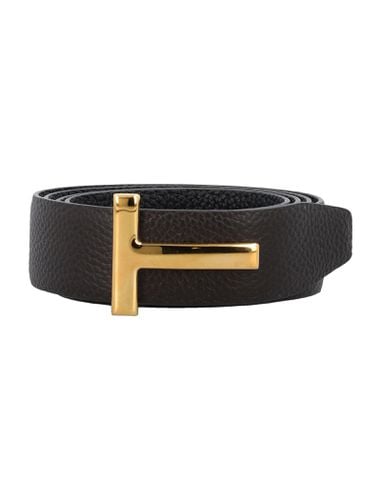 Small Grain Leather Icon Belt - Tom Ford - Modalova