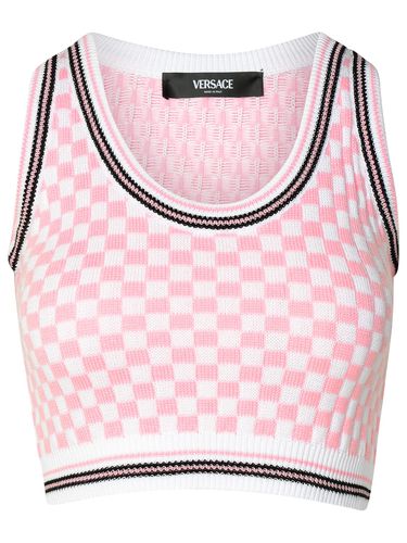 Crop Top In Virgin Wool Blend - Versace - Modalova