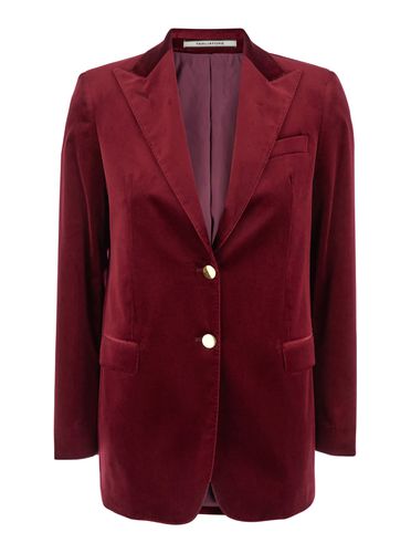 Single-breasted Jacket With Peak Revers In Stretch Cotton Woman - Tagliatore - Modalova