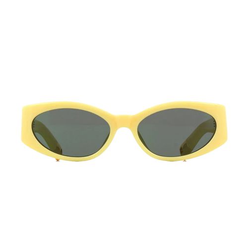 Les Lunettes Ovalo Jac4 Linea Les Sculptures C4 Yellow Sunglasses - Jacquemus - Modalova