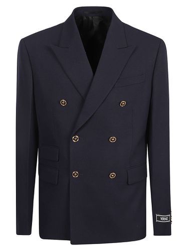 Double-breasted Fitted Blazer - Versace - Modalova