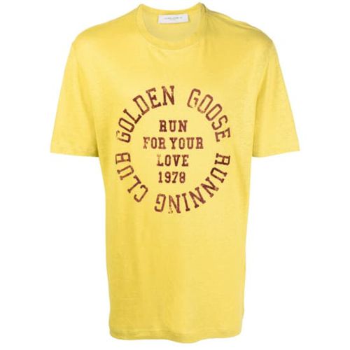 Golden Goose Linen T-shirt - Golden Goose - Modalova