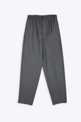 Pantalone Pura Lana Charcoal grey wool tailored pant with drawstring - Mauro Grifoni - Modalova