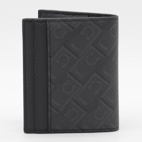 And Grey Leather Card Holder - Ferragamo - Modalova