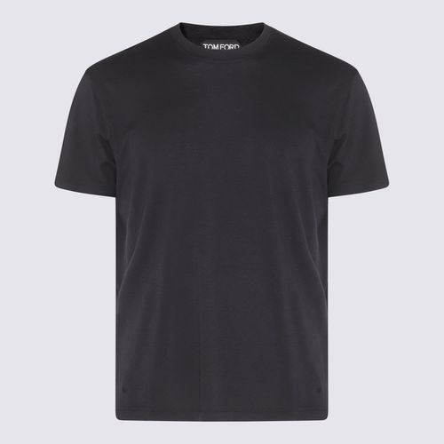 Tom Ford Black Cotton Blend T-shirt - Tom Ford - Modalova