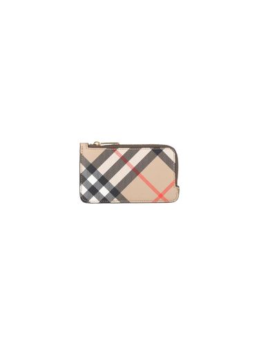 Burberry check Zip Card Holder - Burberry - Modalova