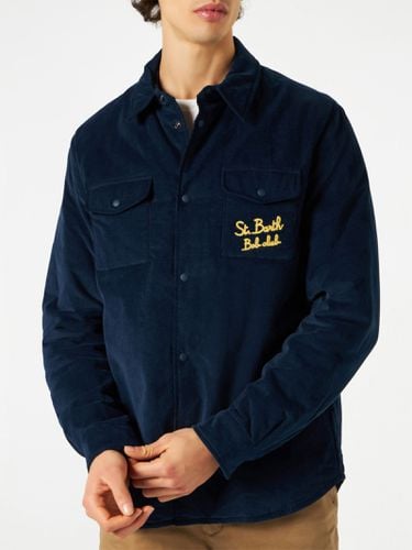 Overshirt Chalet With Pocket And St. Barth Bob Club Embroidery - MC2 Saint Barth - Modalova