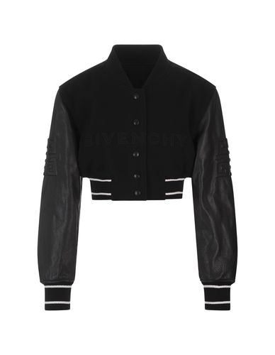 G Short Bomber In Wool And Leather - Givenchy - Modalova