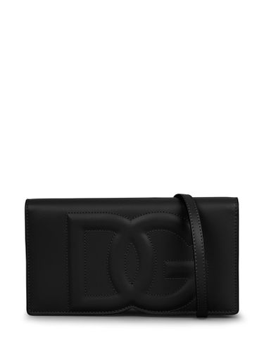 Logo-embossed Leather Crossbody Bag - Dolce & Gabbana - Modalova