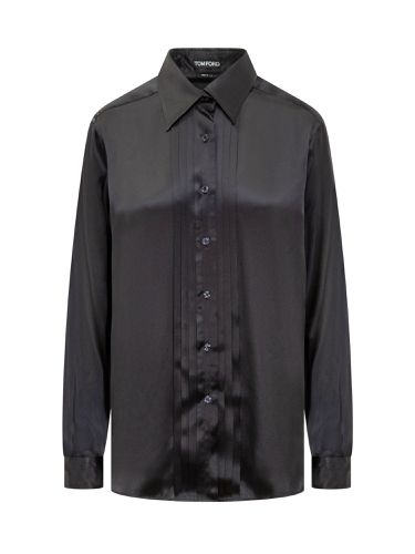 Silk Shirt With Pleated Detail - Tom Ford - Modalova