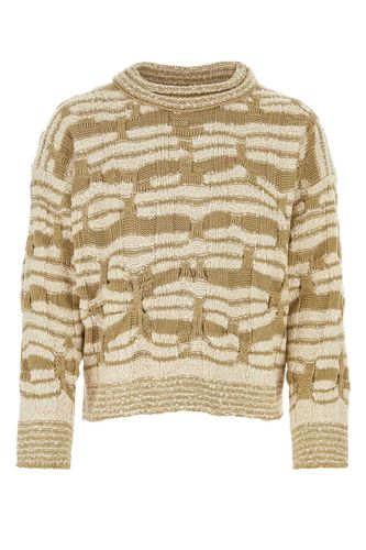 Embroidered Cotton Blend Sweater - Bottega Veneta - Modalova