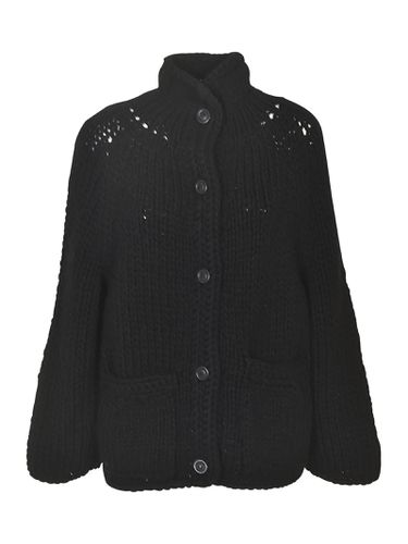 High-neck Woven Cardigan - Casey Casey - Modalova