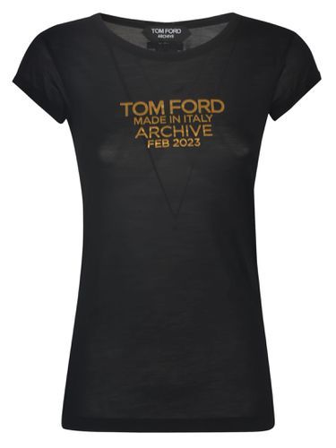 Tom Ford Logo Chest T-shirt - Tom Ford - Modalova
