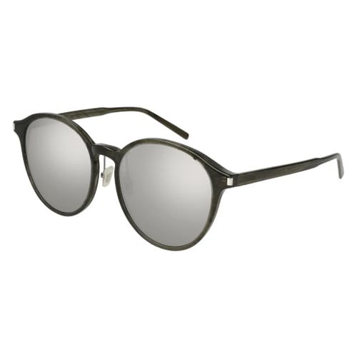 Sl 198/k Slim004 Grey Grey Silver - Saint Laurent Eyewear - Modalova