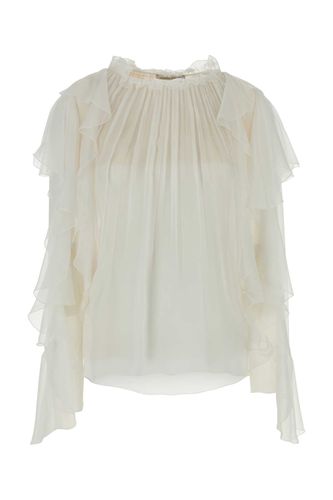 Alberta Ferretti White Silk Blouse - Alberta Ferretti - Modalova